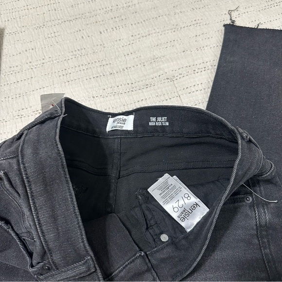 NWOT Kensie Charcoal Straight Leg Jeans - Picture 4 of 5